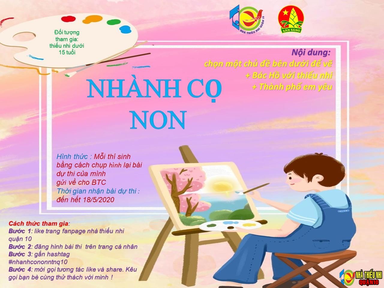 Hội thi vẽ tranh "Nhành cọ non"