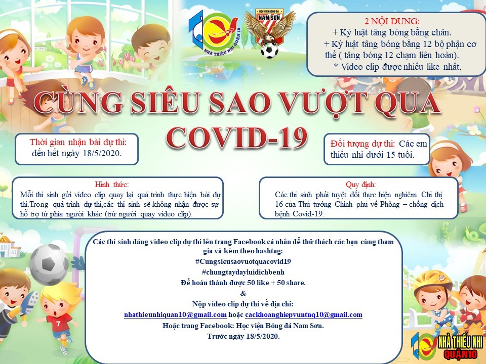 Hội thi "Cùng siêu sao vượt qua Covid - 19"