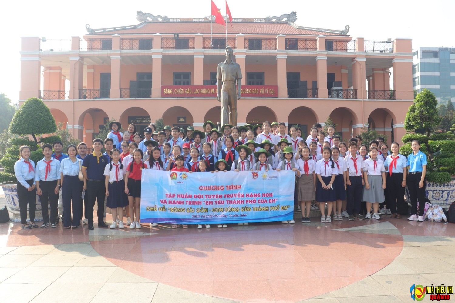 Chương trình tập huấn Đội Tuyên truyền măng non Quận 10 và Hành trình Em yêu thành phố của em –Chủ đề: “SÔNG SÀI GÒN – CON SÔNG CỦA THÀNH PHỐ EM” năm 2023